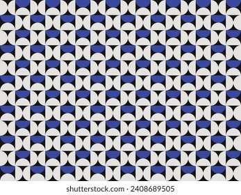 RETRO GEOMETRICAL SEAMLESS PATTERN VECTOR