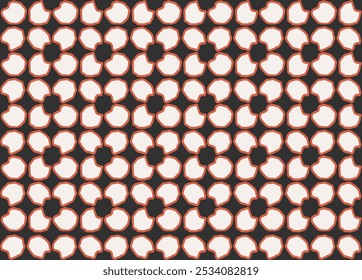 RETRO GEOMETRICAL SEAMLESS PATTERN VECTOR