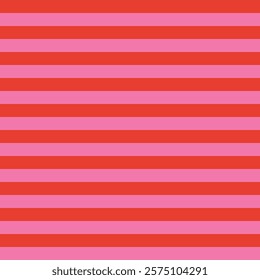 Retro geometrical striped seamless pattern with pink and red stripes. Love Valentine's Day romantic background for february 14