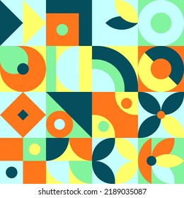 Retro Geometry Pattern Vector Illustration 