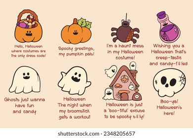 Retro Ghost Halloween t-shirt design. Cute cartoon. vintage vector illustration