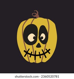 Retro Ghost Halloween t-shirt design. Cute cartoon. vintage vector illustration