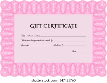 Retro Gift Certificate. Superior design. Customizable, Easy to edit and change colors.Printer friendly. 