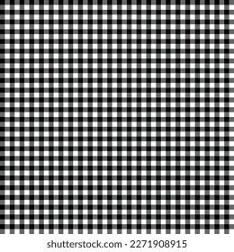 Retro Gingham Plaid Seamless Pattern - Cute gingham plaid repeating pattern design