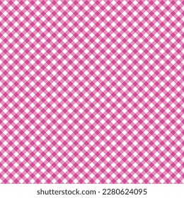 Retro Gingham Plaid Seamless Pattern - Cute gingham plaid repeating pattern design