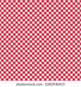리트로 깅엄 도형의 매끄러운 패턴 - 귀여운 빙햄 도형의 반복 패턴 디자인 스톡 벡터