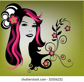 retro girl