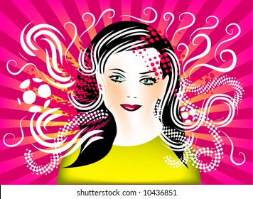 retro girl