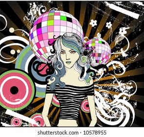 retro girl