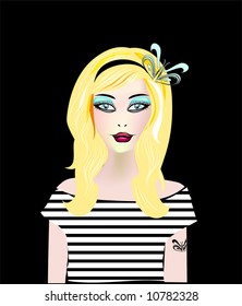 retro girl