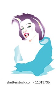 retro girl