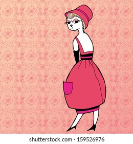 retro girl