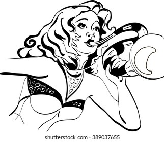 retro girl