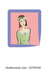 Retro girl.