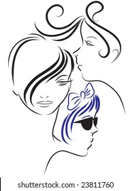 Retro glamor girls