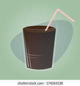 vaso retro de cola