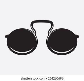 Retro glasses icon