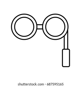 retro glasses icon