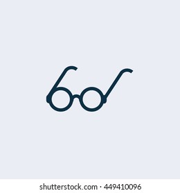 Retro glasses sign icon 