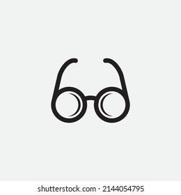 Retro glasses vector design. Creative illustration.