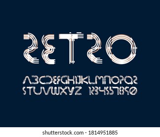 Retro Glitch Designer font set