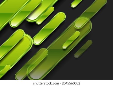 Retro glossy abstract geometric tech background. Vector design