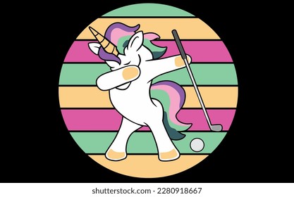 The Retro Golf Adventures of Dabbing Unicorn