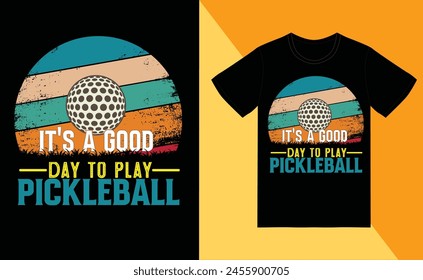 retro it's a good day to play pickleball