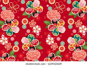 Retro gorgeous japanese pattern