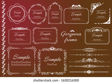 Retro and gorgeous white frame