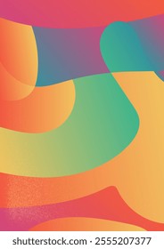  Retro Gradient Background with Warm Hues and Texture. Abstract gradient background with flowing. Subtle grainy texture adds a retro, dynamic effect vector illustration