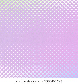 Retro gradient heart pattern background design - colorful vector graphic for Valentine's Day