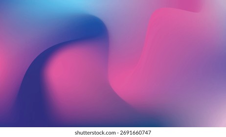 Retro Gradient Mesh unscharfen Hintergrund Illustration glatte Welle holografische Textur Banner eps 10