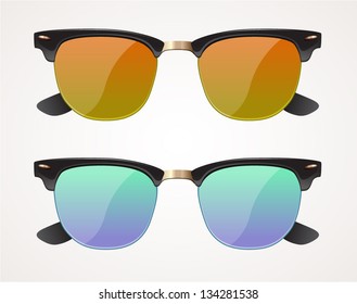 Retro gradient sunglasses