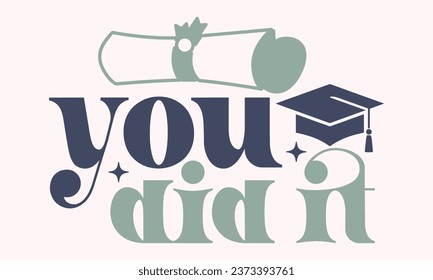 Retro , Graduation,  EPS , Bundle and Single , design