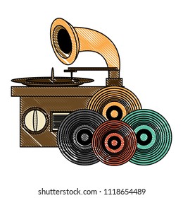 retro gramophone design
