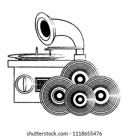 retro gramophone design