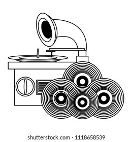 retro gramophone design