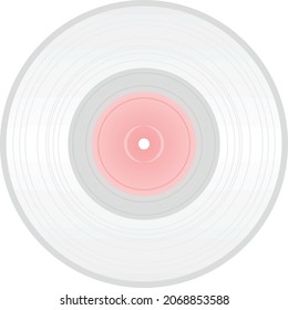 Retro gramophone disc. vector illustration