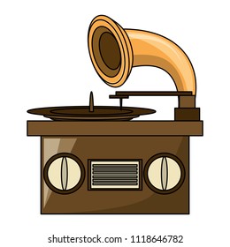 retro gramophone icon