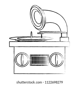 retro gramophone icon