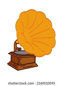 Retro gramophone record. Vector illustration