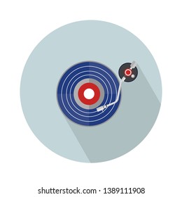 Retro gramophone vector icon. filled flat sign for mobile concept and web design. Antique brass record player glyph icon. Symbol, logo illustration. Pixel perfect vector graphics