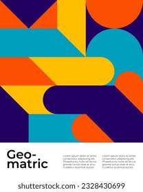 El Diseño Gráfico Retro Cubre Las Composiciones De Formas Vintage Frías.