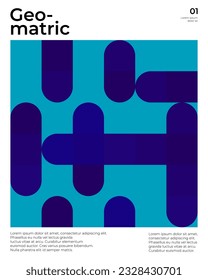 Retro Graphic Design Covers Cool Vintage Shape Compositions.
