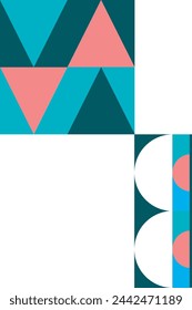 Cubiertas de diseño gráfico retro. Composiciones de formas geométricas de vintage fresco