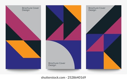 Cubiertas de Diseño gráfico retro. Composiciones de forma vintage frescas. Vector Eps10.