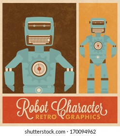 Retro Graphics - Robot Character