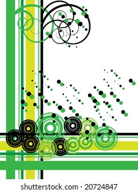 Retro Green and Black