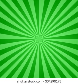 Retro green color ray burst design background